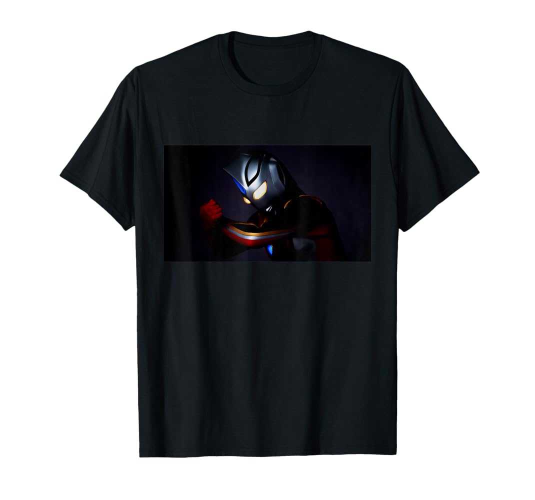 ウルトラマンアグル　v1　墓場の画廊　Tシャツ ウルトラマンガイア/ウルトラマンアグル Tシャツ/ブラック｜墓場